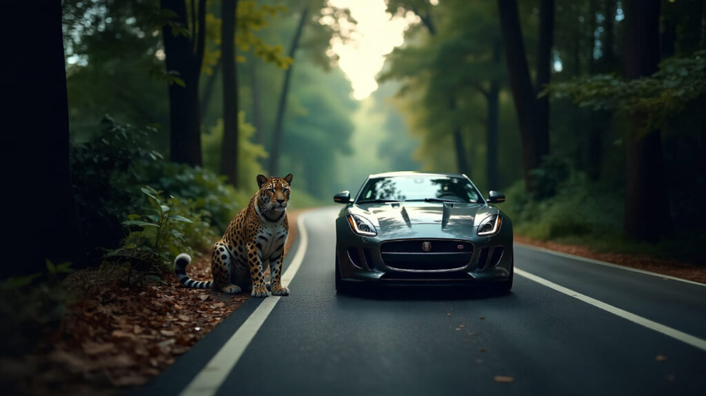 Exemplo de ambiguidade em SEO, demonstrando como o Entity SEO diferencia a entidade 'Jaguar' (animal) da entidade 'Jaguar' (carro).