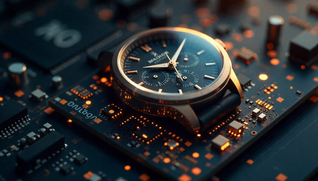 Metáfora visual de precisão e velocidade técnica relacionada aos Core Web Vitals do Google.
