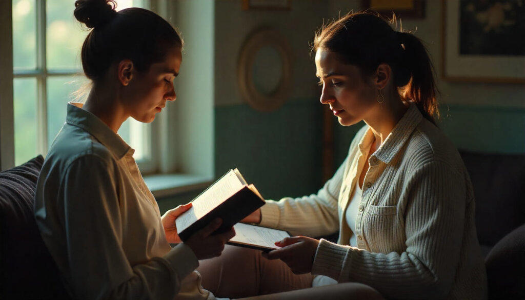 Conceito de Schema.org, mostrando uma IA entendendo facilmente um tablet com dados estruturados, em vez de um livro analógico complexo