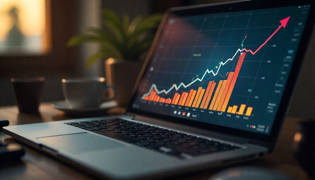 Conceito de E-E-A-T em SEO, mostrando um perfil de autor especialista em um site para construir autoridade e confiança.