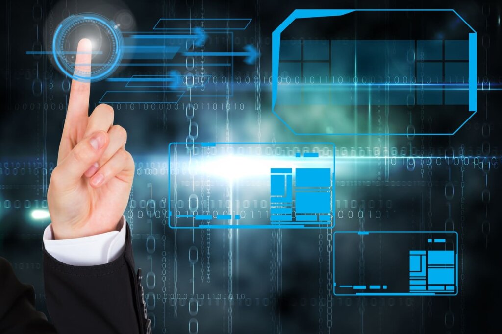 Otimização para IA Generativa (GEO): Painel futurista mostrando resposta direta da IA com citação de fonte proeminente